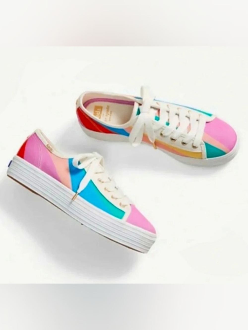 Keds x Kate Spade | Triple Up Rainbow Stripe Sneaker